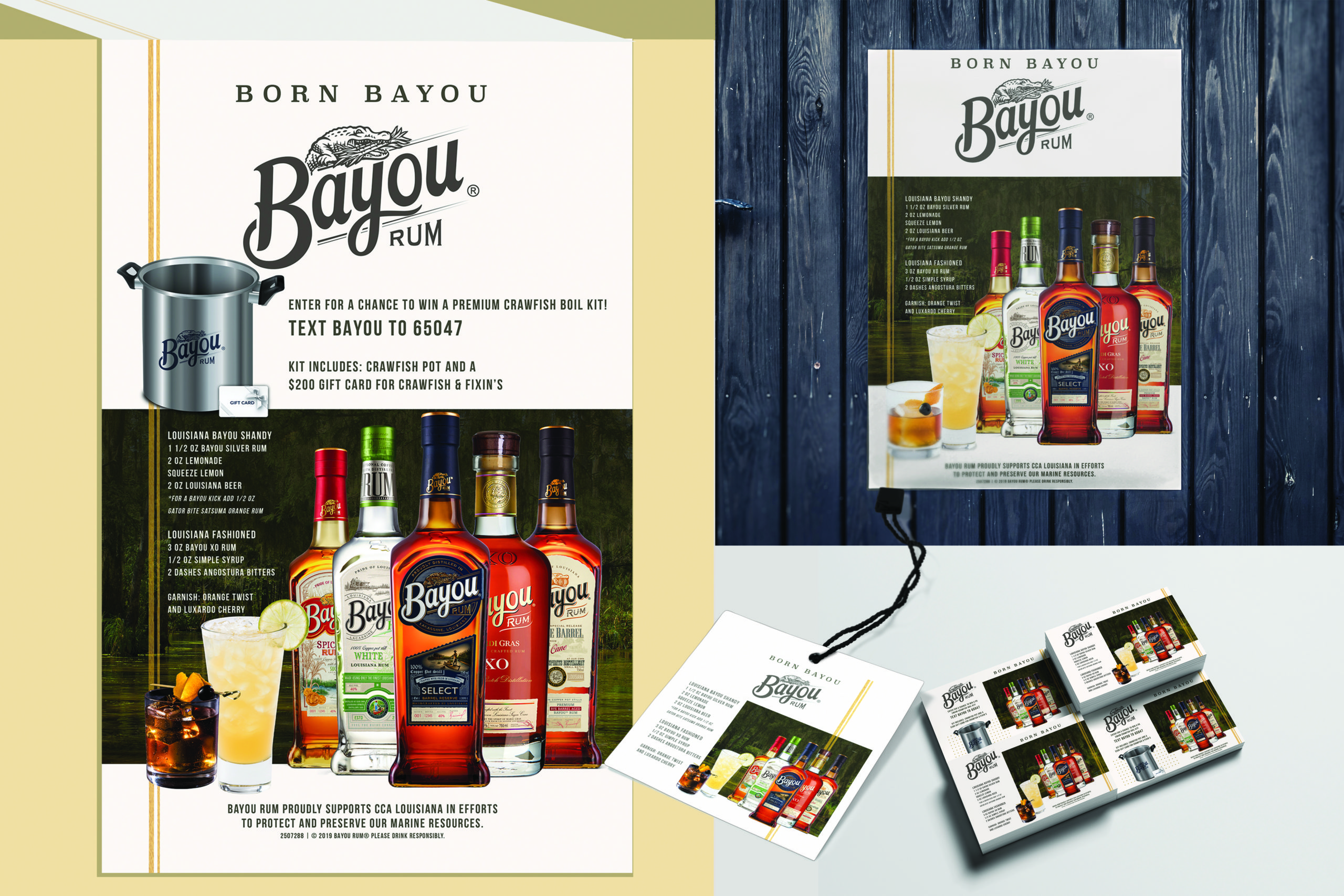 Bayou Rum designed by Kristi Simmons