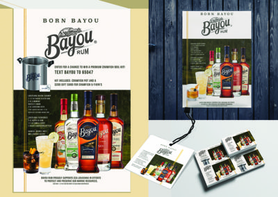 Bayou rum Sweepstakes campaign designed by Kristi Simmons