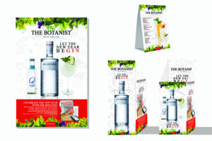 The botanist islay dry gin sweepstakes campaign designed by Kristi Simmons.