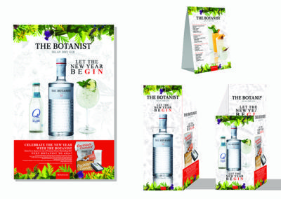 The botanist islay dry gin sweepstakes campaign designed by Kristi Simmons.