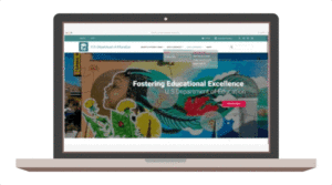 Department of education Website created by Kristi Simmons. Graphic designer in Texas.