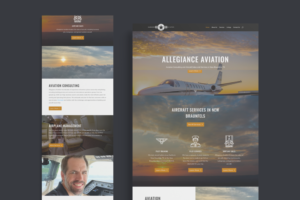 Allegiant Aviation website redesign project in San Antonio.